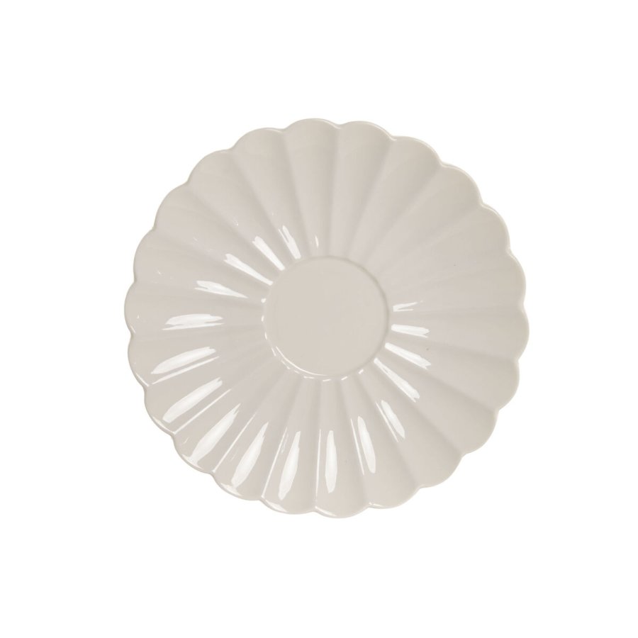 S�t med 6 kopper og underkopper Home ESPRIT Hvid Porcel�n 150 ml #5