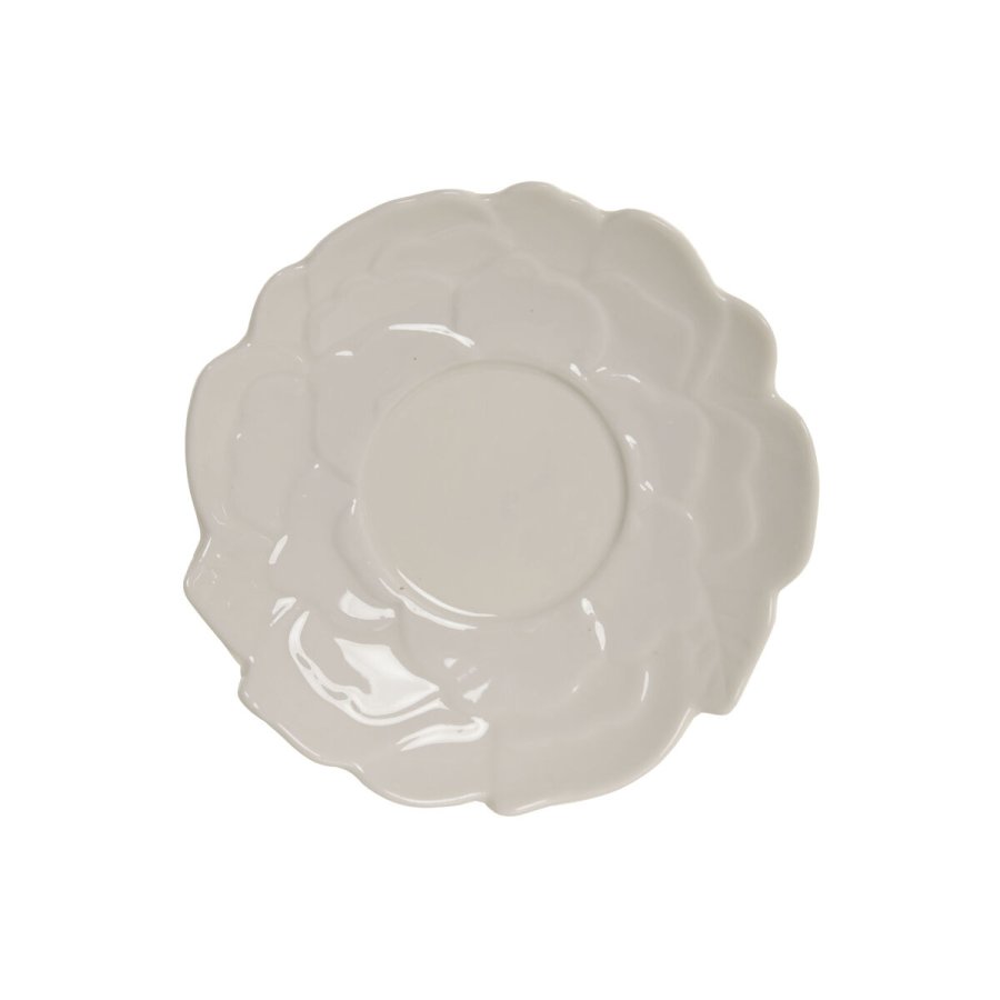 S�t med 6 kopper og underkopper Home ESPRIT Hvid Porcel�n 120 ml #5