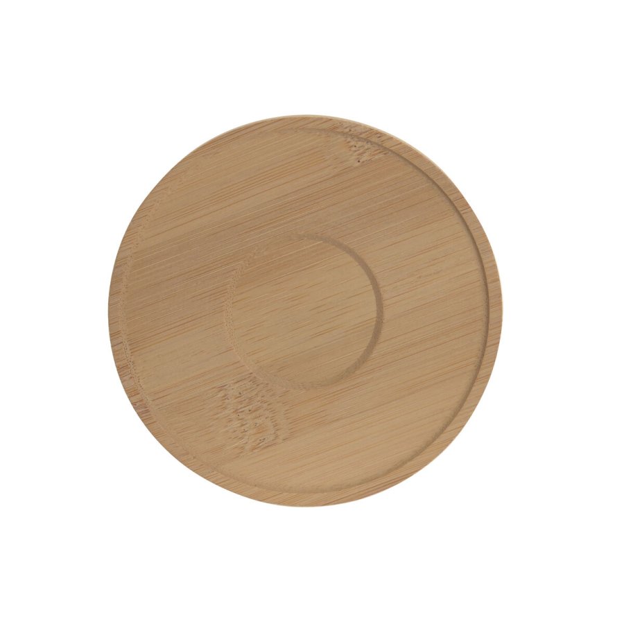 S�t med 6 kopper og underkopper Home ESPRIT Hvid Bambus Porcel�n 90 ml #5