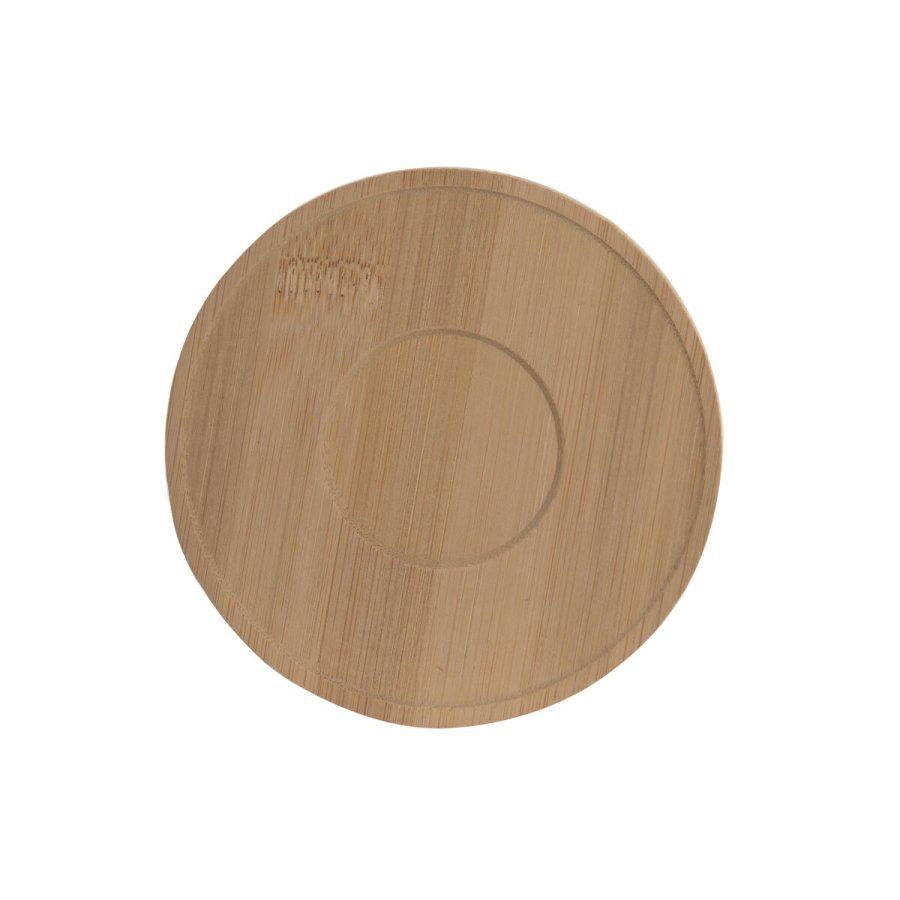 S�t med 6 kopper og underkopper Home ESPRIT Hvid Bambus Porcel�n 90 ml #5