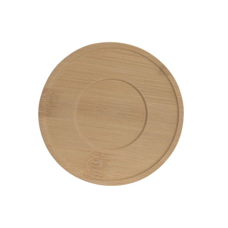 S�t med 6 kopper og underkopper Home ESPRIT Hvid Bambus Porcel�n 90 ml #5