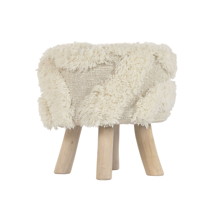 Fodst�tte Home ESPRIT Beige Boho 40 x 40 x 40 cm #2