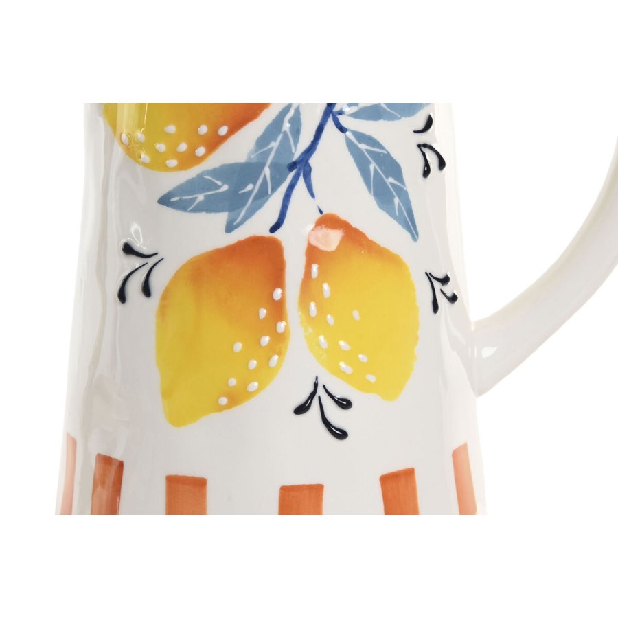 Glasflaske Home ESPRIT Gul Bl� Hvid Dolomite Citron Orange Middelhavet 750 ml #2