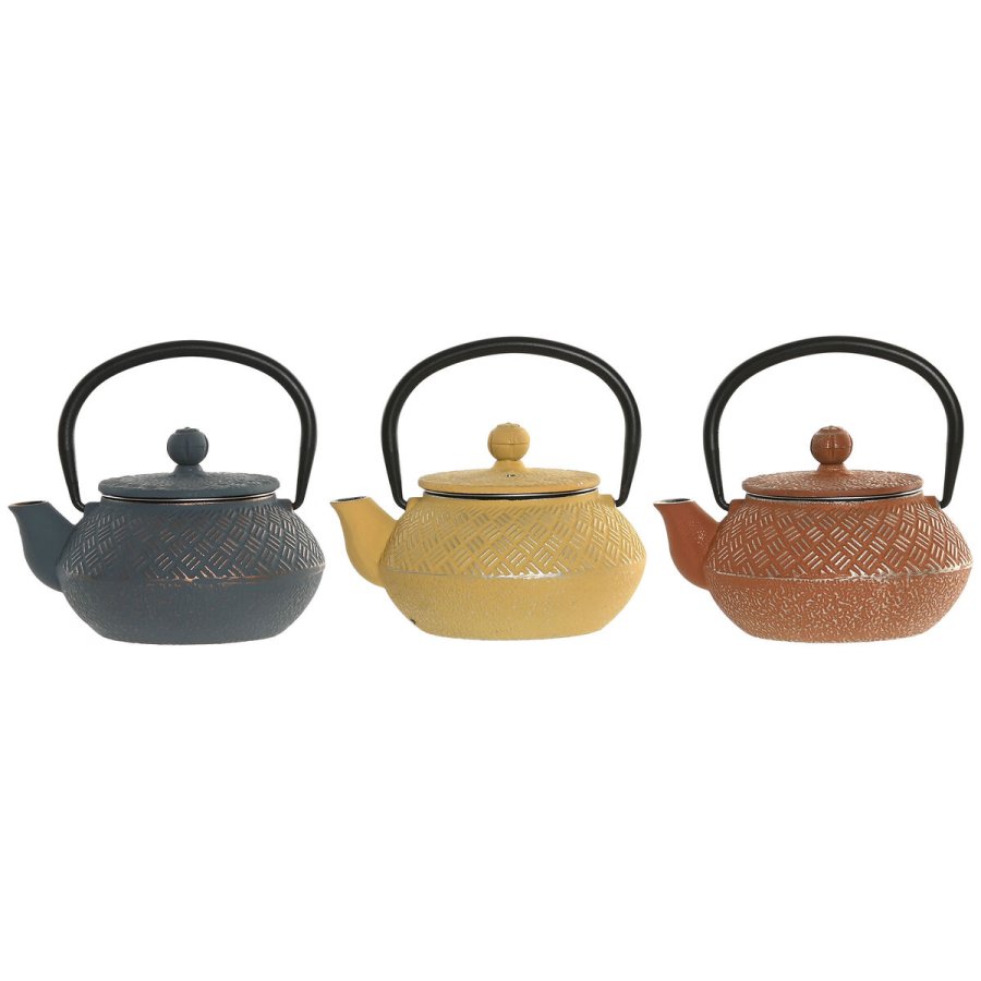 Tekande Home ESPRIT Gul Bl� Orange Rustfrit st�l Jern 300 ml (3 enheder) #1