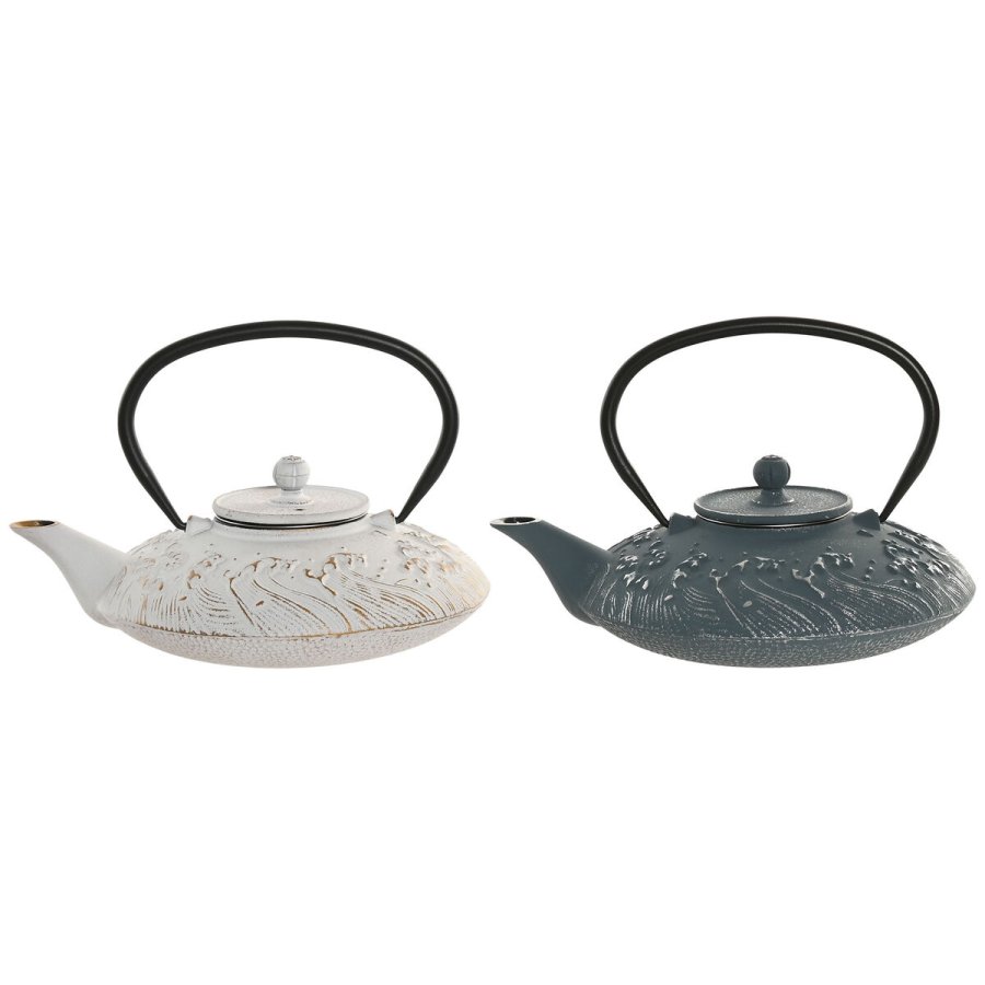 Tekande Home ESPRIT Bl� Hvid Rustfrit st�l Jern 800 ml (2 enheder) #1