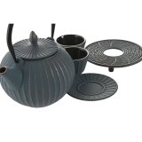 Tekande Home ESPRIT Turkisbl� Rustfrit st�l Jern 850 ml #2