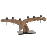 Lyseholder Home ESPRIT Jern Teak #1