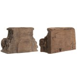 Lyseholder Home ESPRIT Teak 26 x 26 x 30 cm (2 enheder) #6