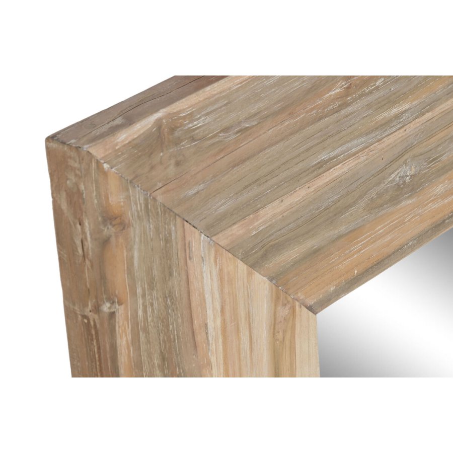 Fritst�ende spejl Home ESPRIT Hvid Natur Teak 100 x 7 x 180 cm #3