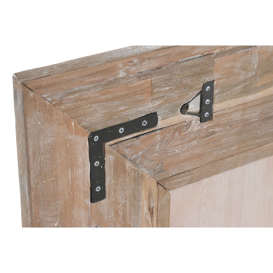 Fritst�ende spejl Home ESPRIT Hvid Natur Teak 100 x 7 x 180 cm #6