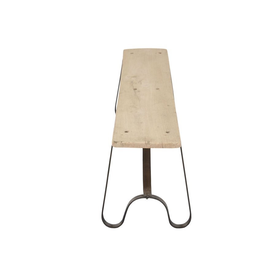 B�nk Home ESPRIT Sort Natur Jern Teak 152 X 41 X 46 CM #2