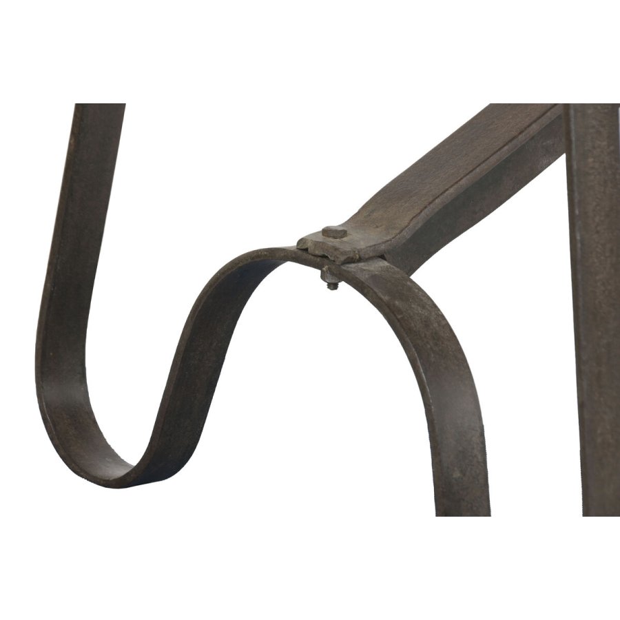 B�nk Home ESPRIT Sort Natur Jern Teak 152 X 41 X 46 CM #7