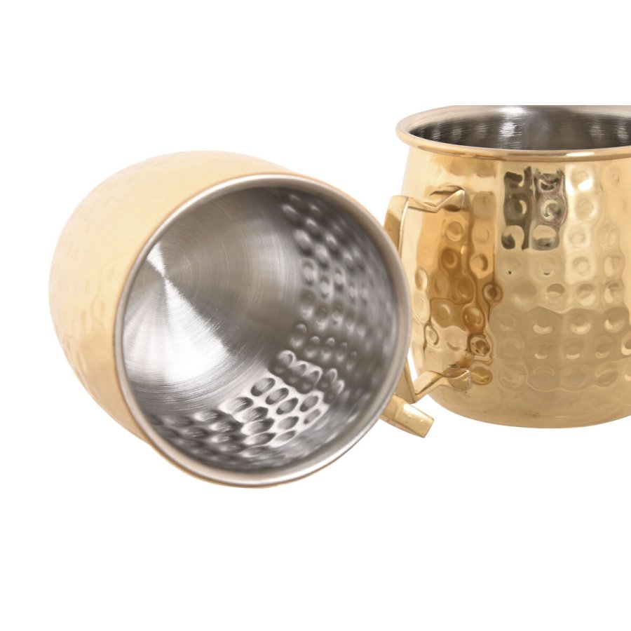 2 Dele kruss�t Home ESPRIT Gylden Loft 480 ml (2 enheder) #2