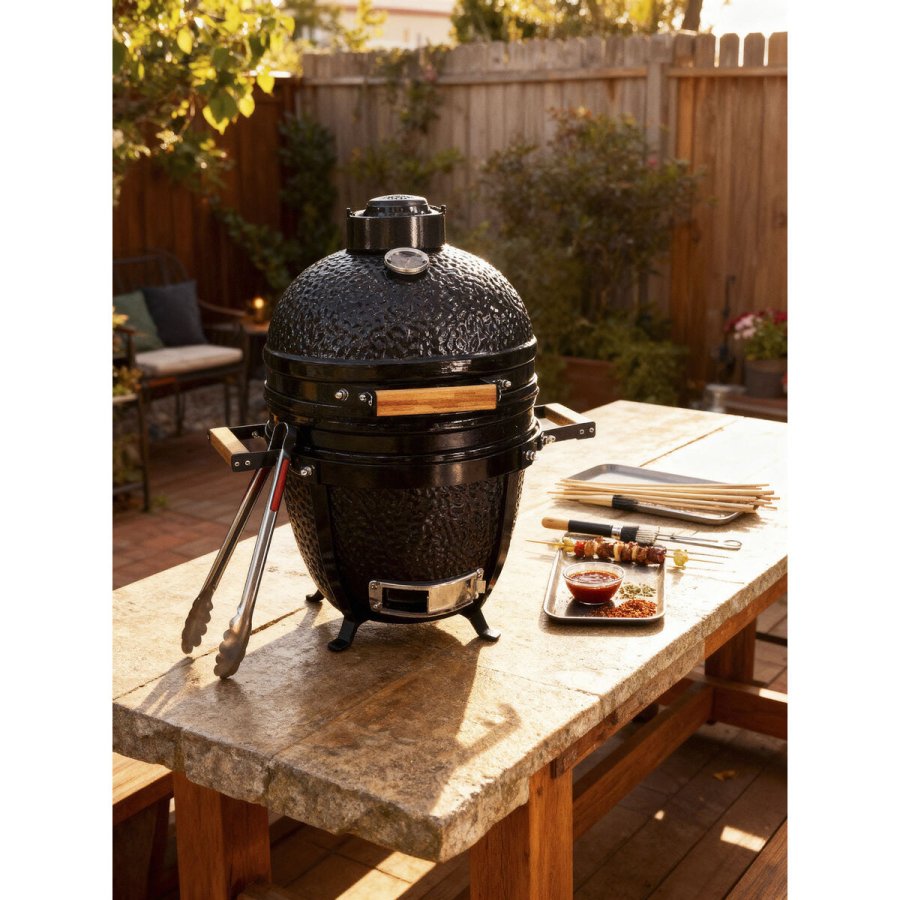 Havegrill Transportabel Home ESPRIT Metal Keramik 51 X 53 X 64 CM #2