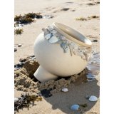 Vase Home ESPRIT Fl�defarvet Keramik Middelhavet 21 x 21 x 20 cm #2