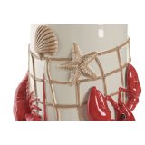 Vase Home ESPRIT R�d Fl�defarvet Keramik Middelhavet 20 x 17 x 30 cm #3