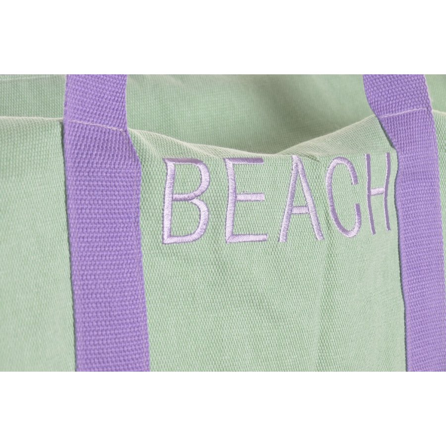 Strandtaske Home ESPRIT Bl� Hvid Gr�n polialgodon 60 x 38 x 38 cm (3 enheder) #2