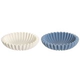 Borddekoration Home ESPRIT Hvid Marinebl� (2 enheder) #1
