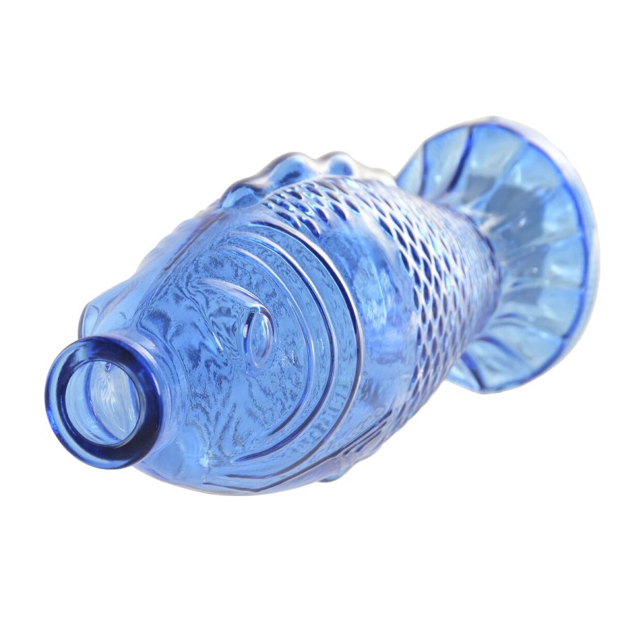 Vase Home ESPRIT Bl� Turkisbl� Krystal Middelhavet 10 X 7 X 26,3 CM (2 enheder) #4