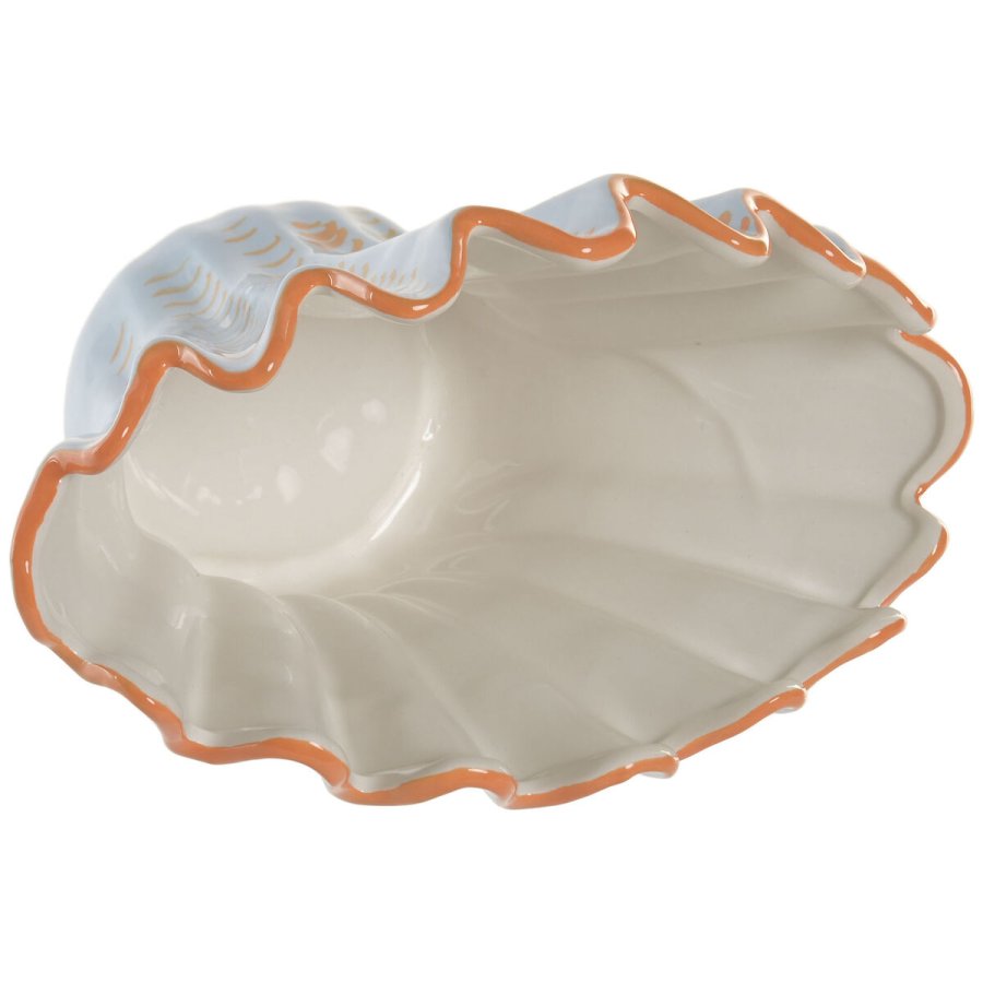 Vase Home ESPRIT Bl� Orange Stent�j Skal Middelhavet 28,5 X 13,5 X 20,5 CM #2