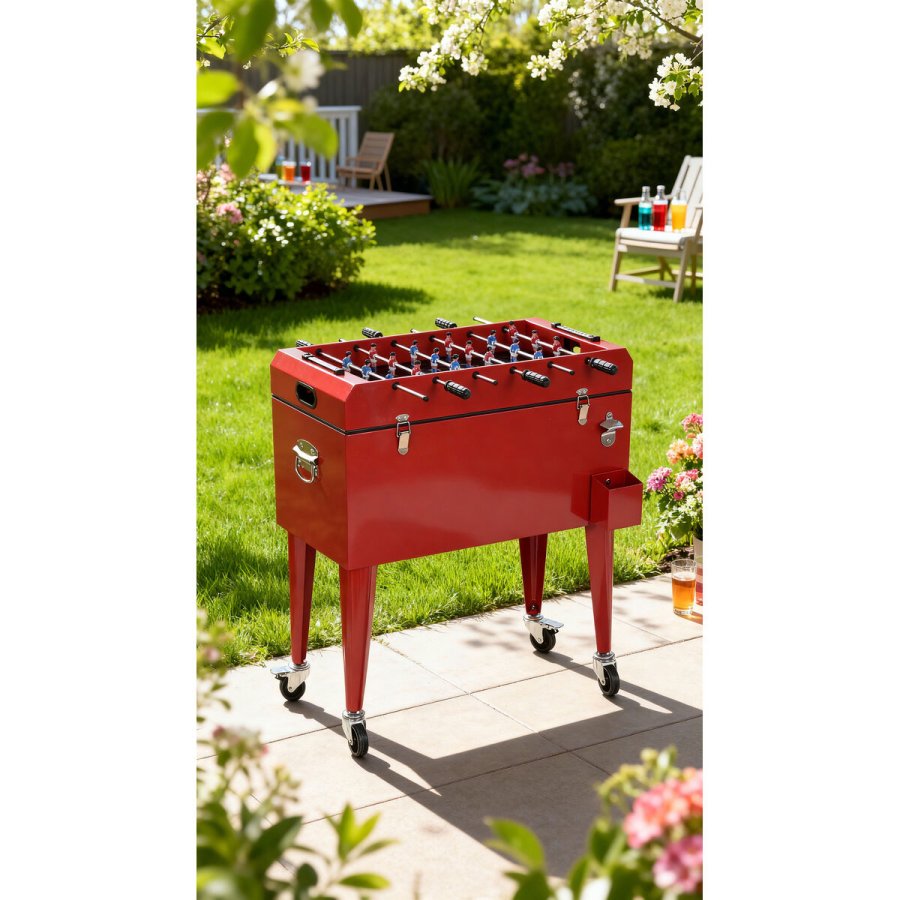 Transportabelt K�leskab Home ESPRIT R�d Metal polypropylen 71 X 59 X 95 CM #2