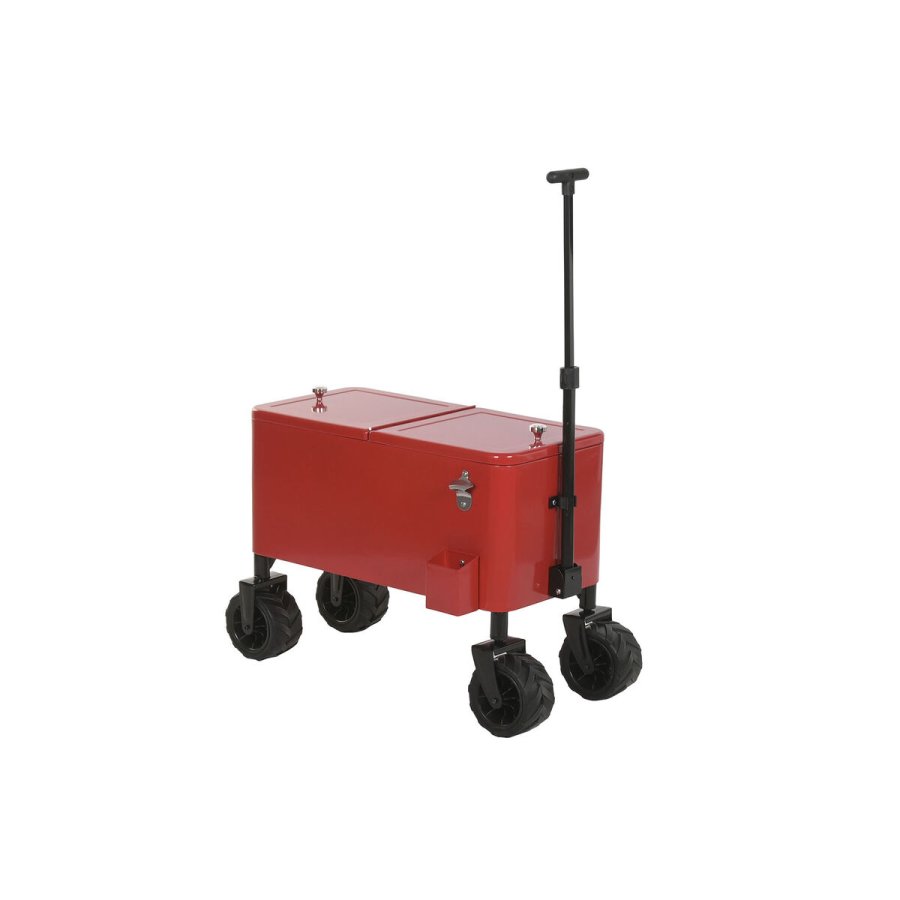 Transportabelt K�leskab Home ESPRIT Sort R�d Metal polypropylen 88 X 39 X 120 CM #1