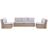 Havesofa Home ESPRIT Brun Lys brun 215 X 90 X 75 CM #1