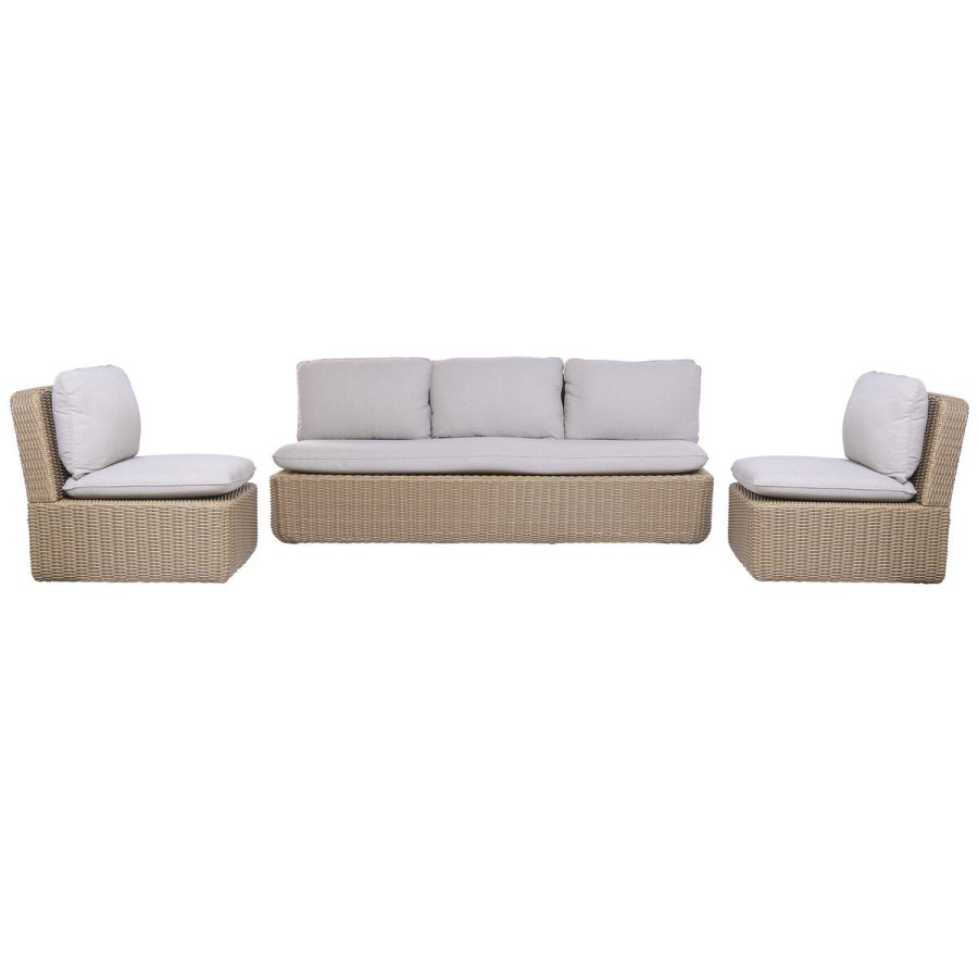 Havesofa Home ESPRIT Brun Lys brun 215 X 90 X 75 CM #1
