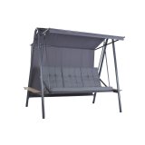 B�nk Home ESPRIT Brun M�rkegr� St�l Polywood 215 X 120 X 180 CM #3