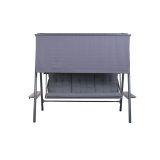 B�nk Home ESPRIT Brun M�rkegr� St�l Polywood 215 X 120 X 180 CM #6