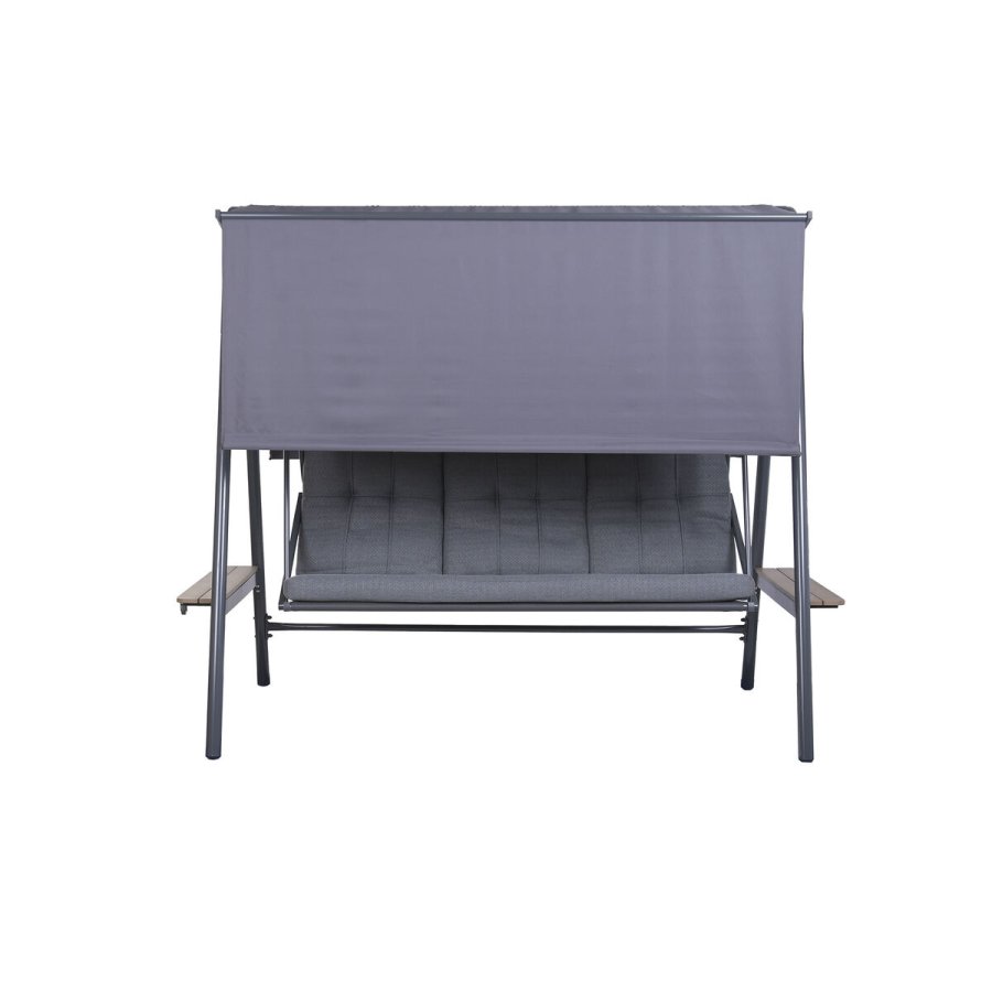 B�nk Home ESPRIT Brun M�rkegr� St�l Polywood 215 X 120 X 180 CM #6