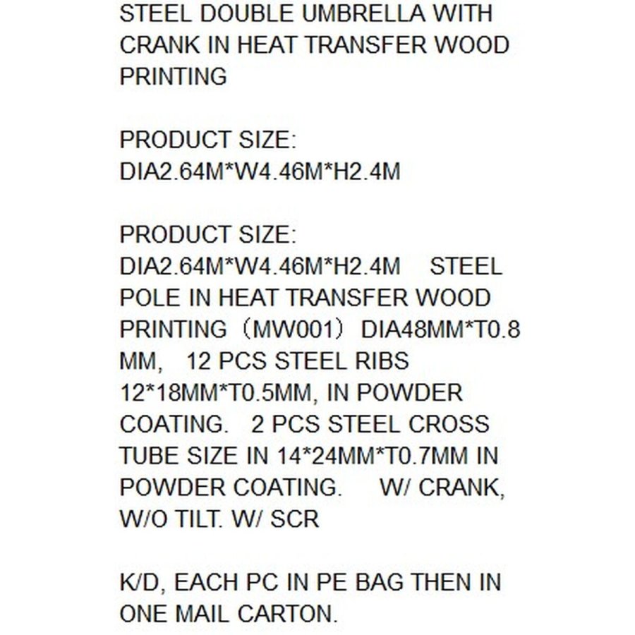 Parasol Home ESPRIT Beige 450 X 265 X 240 CM #5