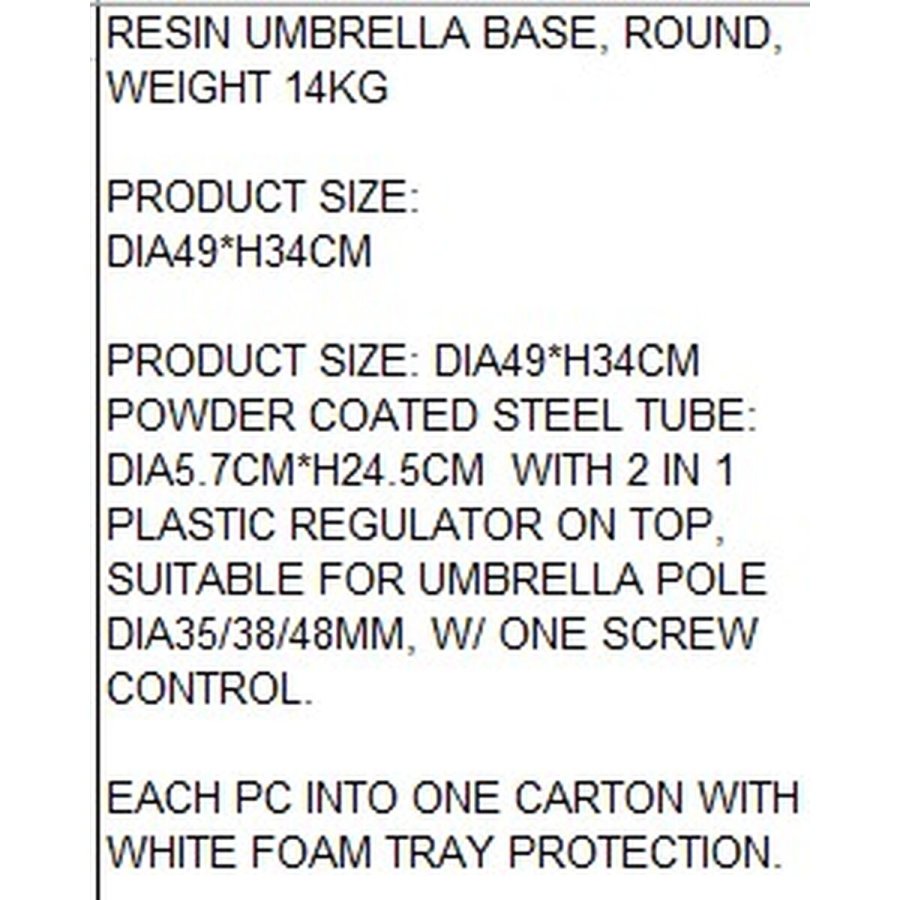 Fod for strandparasol Home ESPRIT Sort 50 x 50 x 34 cm #4