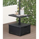 Fod for strandparasol Home ESPRIT Sort 53 X 53 X 30 CM #2