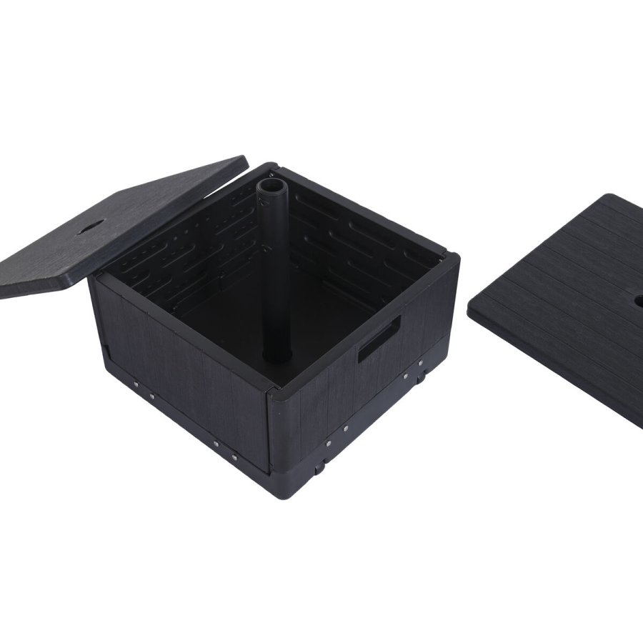 Fod for strandparasol Home ESPRIT Sort 53 X 53 X 30 CM #6