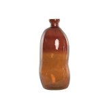 Vase Home ESPRIT Rav To-farvet Genbrugsglas Kolonistil 33 x 33 x 74 cm #1