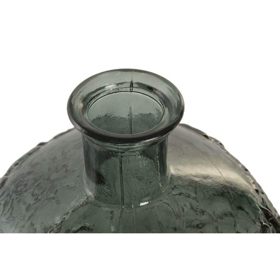 Vase Home ESPRIT Gr�n Genbrugsglas Tropisk Blad af en plante 32 x 32 x 43 cm #2