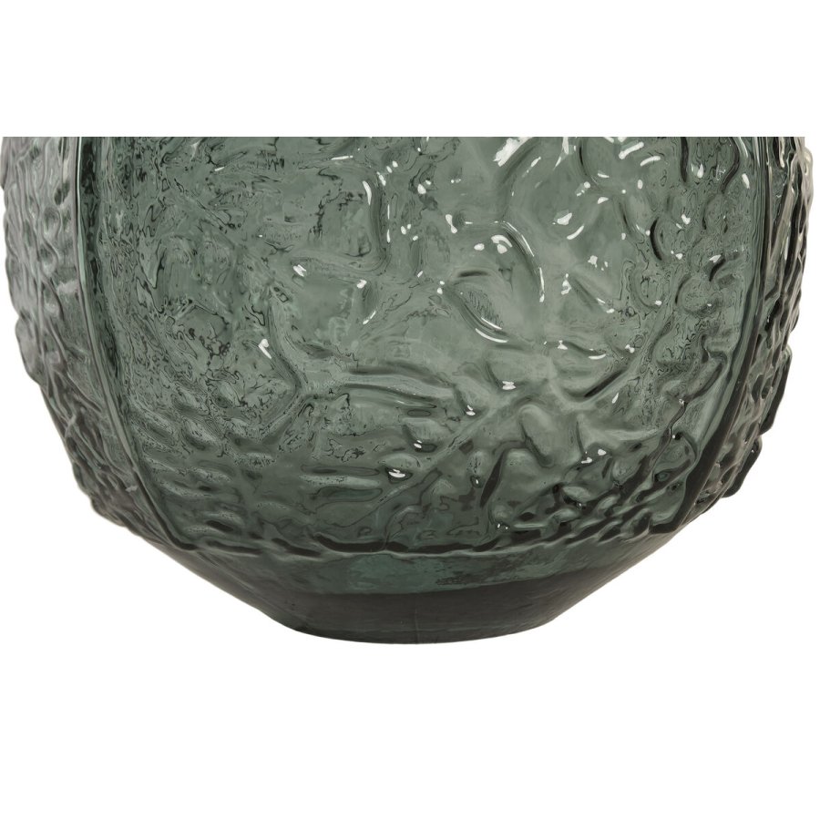 Vase Home ESPRIT Gr�n Genbrugsglas Tropisk Blad af en plante 32 x 32 x 43 cm #3