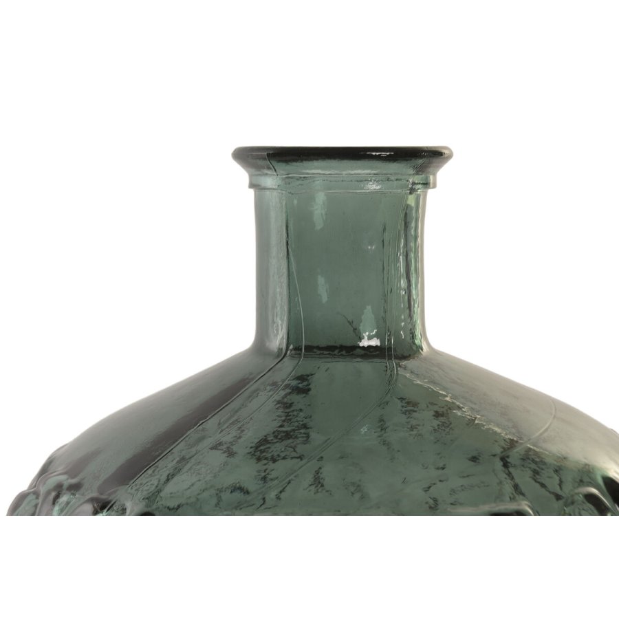 Vase Home ESPRIT Gr�n Genbrugsglas Tropisk Blad af en plante 32 x 32 x 43 cm #4