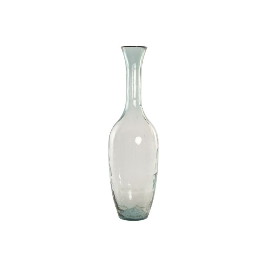Vase Home ESPRIT Gennemsigtig Genbrugsglas Traditionel stil Urban 30 x 30 x 100 cm #1