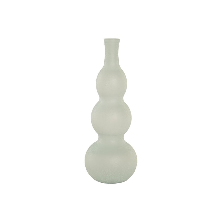 Vase Home ESPRIT Himmelbl� Genbrugsglas Middelhavet 17 x 17 x 45 cm #1