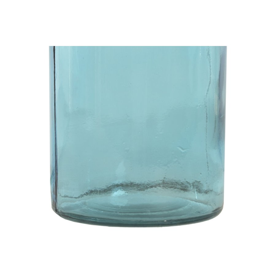 Vase Home ESPRIT To-farvet Genbrugsglas Middelhavet 14 x 14 x 50 cm #3