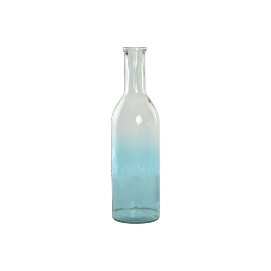 Vase Home ESPRIT To-farvet Genbrugsglas Middelhavet 14 x 14 x 50 cm #1