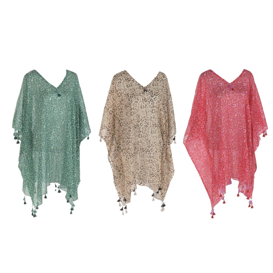 Sarong Home ESPRIT Brun Gr�n Pink (3 enheder) #5