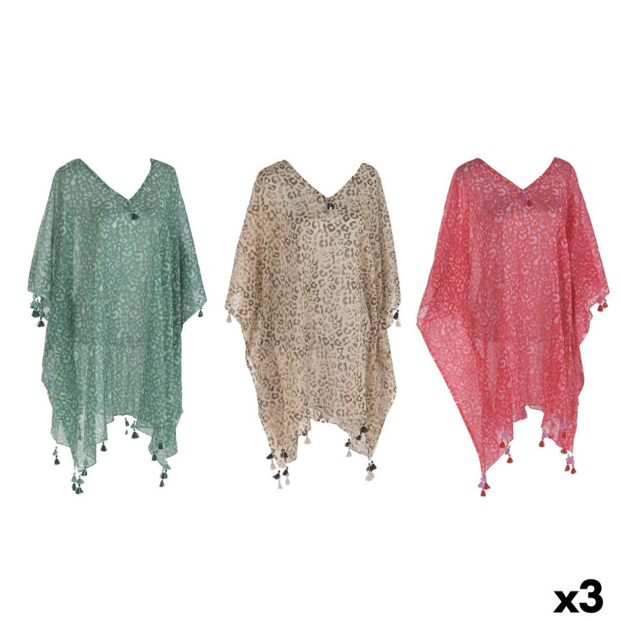 Sarong Home ESPRIT Brun Gr�n Pink (3 enheder) #1