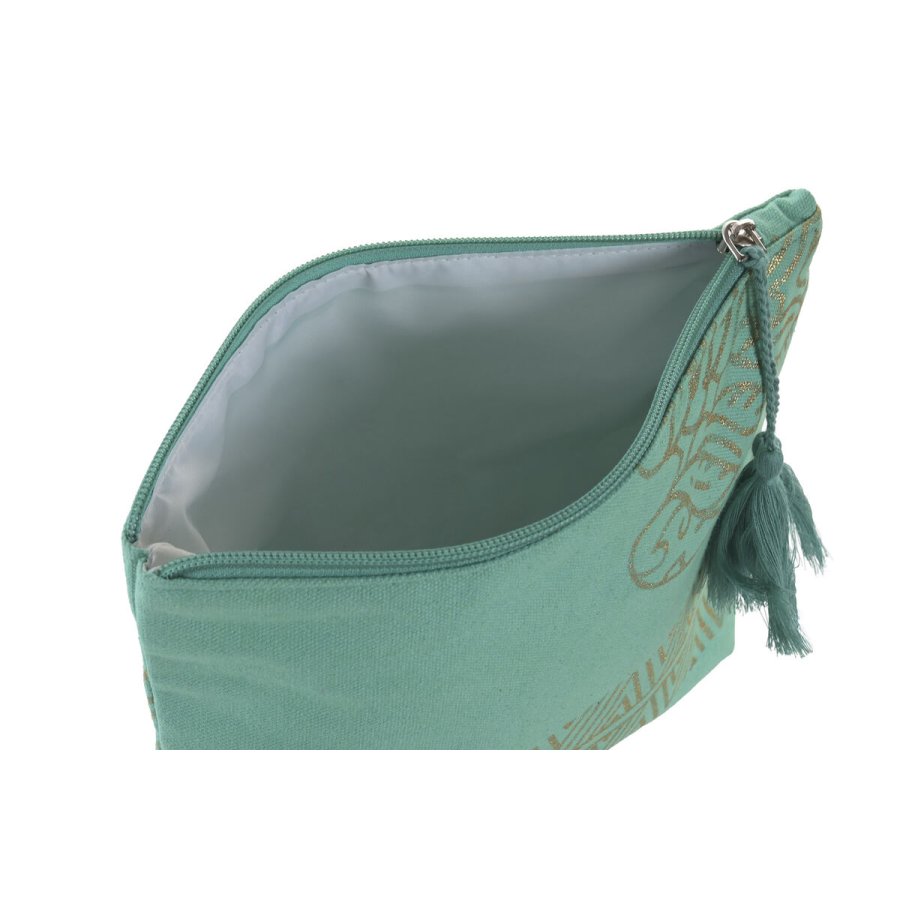 Rejsetoilettaske Home ESPRIT Gr�n Beige Gylden Koral Middelhavet 20 x 5 x 25 cm (3 enheder) #3