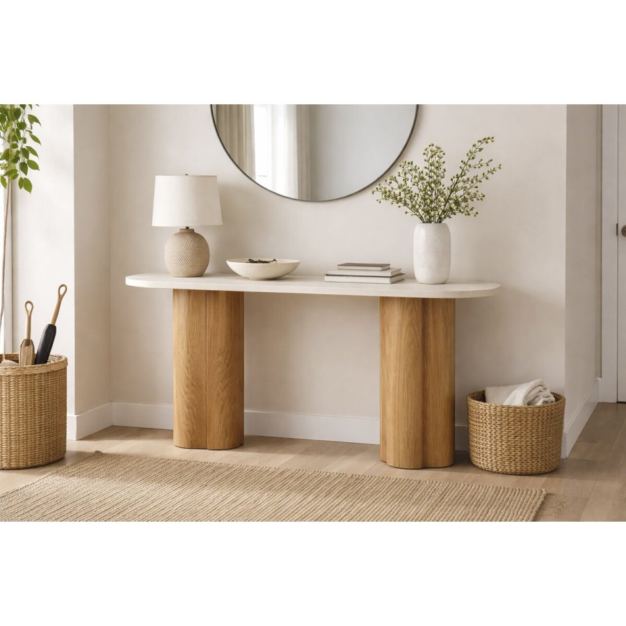 Sofabord Home ESPRIT Lys brun 150 x 40 x 78 cm #2