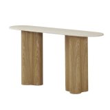 Sofabord Home ESPRIT Lys brun 150 x 40 x 78 cm #1