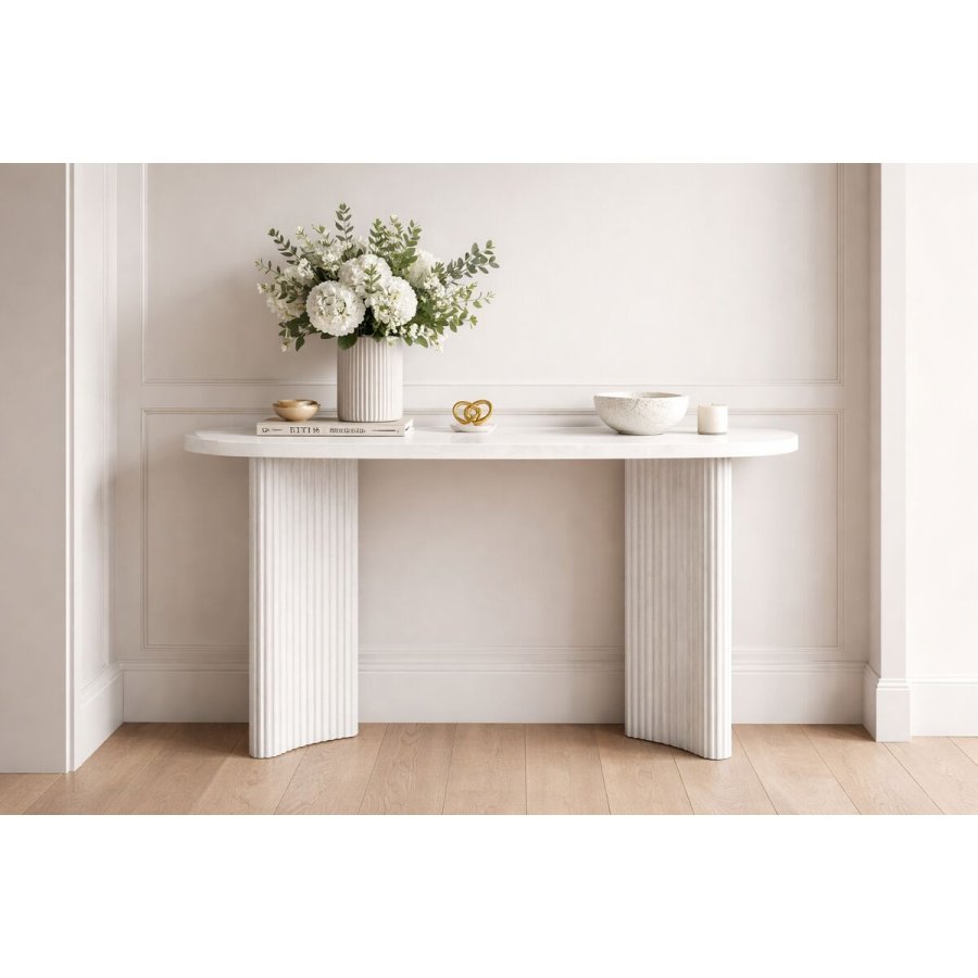 Sofabord Home ESPRIT Hvid 150 x 40 x 78 cm #2