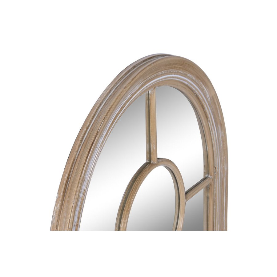 V�gspejl Home ESPRIT Hvid Natur Cottage Vindue 68 x 4 x 128 cm #2